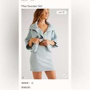 Free people Mae Sweater Set